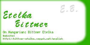etelka bittner business card